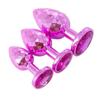 Plug anal de metal com diamante rosa expansor anal para homens e mulheres masturbação ao sair massagem na parte de trás brinquedos adultos brinquedos sexuais