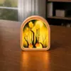 Porta-Retrato Acrílico Personalizado Luz Noturna Personagem de Desenho Animado Animal de Estimação Lembrança Lâmpada de Cabeceira Ornamento de Mesa Presente para Estudante