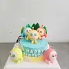 Boneca de ovo decoração de bolo de festa boneca feita à mão peripheral de jogo de boneca desenho animado fofo fofo decoração de vinil brinquedo bolo