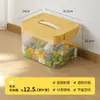 Caja de Almacenamiento Doméstica de Gran Capacidad, Contenedor de Plástico Engrosado para Escritorio de Sala de Estar, Caja Organizadora de Juguetes