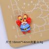 Estrella de mar de dibujos animados Serie para bebé lindo pegamento de crema DIY funda de teléfono casera pasador joyería para uñas accesorios de resina