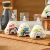 Bolsa de Embalaje para Bolas de Arroz Triangulares Papel Algas Molde para Sushi Bolsa de Embalaje Especial Grado Alimenticio Calentable en Microondas Antivaho