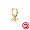 Pendientes de plata de ley 925 con charm de animal pez dorado, pendientes de moda europea y americana, rayo, temperamento, pendientes INS para mujer