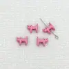 Aleación Dibujo Animado Gatito Perla Macarrón Gatito Accesorios con Perlas Joyería Hecha a Mano DIY Colgante para Bolsos Pulsera Material