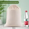 Bolsa de Algodão com Cordão, Saco de Armazenamento de Algodão com Cordão, Bolsa de Tecido com Cordão, Pequena Bolsa de Tecido, Bolsa de Algodão e Linho Personalizada com Cordão