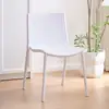 Cadeira de Jantar Doméstica Estilo Moderno Simples Cadeira de Plástico Encosto de Cadeira Cadeira de Sala de Estar Cadeira de Lazer Sensação de Luxo Leve Popular na Internet Mesa e Cadeira de Jantar
