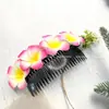 Nuevo Color Flor de Huevo Peine para el Cabello Estilo Dai Accesorios para el Cabello Vacaciones en la Costa Playa Peine de Flores de Simulación Accesorios