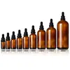 En Stock Frascos Goteros de 5 ml 30 ml Frascos Dispensadores de Aceite Esencial de Vidrio Cosmético de 100 ml Frascos de Aceite Esencial Ámbar de 10 ml