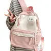 Mochila Verão Novo Estilo Mochila Dopamina Estilo Universitário Bolsa Escolar para Alunos do Ensino Fundamental II e Médio Mochila de Viagem de Grande Capacidade