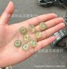 Material Cavalo de Gelo Calcedônia Branca 15mm tamanho pequeno Pingente com Fivela de Segurança Ágata Pingente de Jade Masculino e Feminino Acessórios DIY Presente