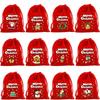Bolsa de terciopelo de alta calidad al por mayor de fábrica para Navidad, bolsa para manzana de Nochebuena, bolsa de regalo para dulces en stock