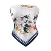 Pañuelo de seda con estampado de leopardo dulce y fresco para cruzar el pecho, bufanda de seda impresa para mujer, impresión digital a doble cara, sarga de seda, bufanda de alta calidad, personalización individual pequeña