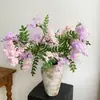 Cachos Realistas de Flores Artificiais de Espinheiro-Alvar com um Toque de Luxo de Alta Qualidade para Cenários de Pousada ao Ar Livre e Decoração de Sala de Estar