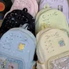 Mochila transparente, bolsa escolar de gran capacidad para secundaria y preparatoria, estilo universitario, adecuada para viajes al aire libre y uso estudiantil