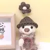 Novos Acessórios Chapéu de Tricô com Flor de Galho Roupas de Boneca Acessórios Roupas Ornamento Fofo Figura de Caixa Surpresa Chapéu Novo