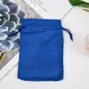 Bolsa de Lino Sintético Compuesto con Cordón, Bolsa de Empaque Sachet Vacío, Bolsa de Joyería con Cordón para Cuentas Budistas y Pulseras