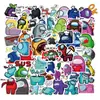 50 Juegos Populares Nuevos Pegatinas de Graffiti de Amongus para Maletas y Laptops, Impermeables y Sin Dejar Pegamento