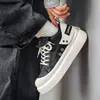 Nuevos Zapatos de Skate para Hombre Otoño e Invierno Bloque de Color Caña Baja Suela Gruesa Estilo Juvenil Tendencia Personalidad Streetwear Tallas Grandes Zapatos Deportivos Casuales