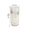 Atacado nórdico simples criativo vaso de vidro transparente arranjo de flores utensílios sala de estar mesa arranjo de flores vaso ornamentos decorativos