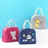 Genna Nova Bolsa de Almoço Desenho Animado Bolsa Térmica Tecido Oxford com Bolsa para Refeição Bolsa de Lancheira Portátil Padrão Animal