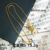 Novo Estilo Chinês Ouro Areia Antigo Moeda Gravada Tridimensional Incrustada com Diamantes Colar Pixiu Feminino Joia de Suprimento Estilo Palaciano Retrô
