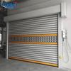 Aleación de Aluminio Rodillo Duro Puerta Enrollable Rápida Taller Fábrica Garaje Subterráneo Sala de Lavado de Autos Puerta Rápida de Inducción Automática