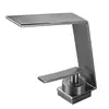 Lavabo de lujo ligero color gris plomo, grifo para lavabo, lavabo de encimera de baño, mueble de baño doméstico, grifo de cascada frío y caliente