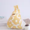2026 Bolso de Mano Tejido de Gran Capacidad Lindo Versátil Dibujos Animados Bolso de Muñeca Tejido Bolso Chaleco Bolsa de Regalo Souvenir