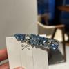 Pinza de Pato de Lujo Ligero Estilo Coreano con Diamantes Completos Versátil de Gama Alta Versátil Pinza para el Cabello Simple Pinza de Pato Pinza para el Flequillo Accesorios