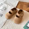 Zapatos Mary Jane Retro de Gamuza para Niñas 2026 Otoño Nueva Llegada Sistema de Color Merade Estampado de Leopardo Zapatos de Princesa Mocasines