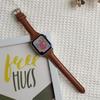 Correa de cuero genuino para Apple Watch, con diseño en forma de T y cintura pequeña, ideal para mujeres, correa para Apple Watch de la generación S1098765.
