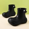 Botas de Chuva para Mulheres no Verão, Calçado Externo de Comprimento Médio, Botas de Chuva Antiderrapantes com Biqueira Larga, Calçado Externo Resistente ao Desgaste com Solado Espesso de Eva Respirável Impermeável Sapatos de Palhaço