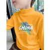 Camiseta Térmica Cepillada para Niños, Cuello Semi-alto, Camiseta Infantil, Nuevo Estilo Otoño/Invierno 2026, Top Versátil para Niños Mayores