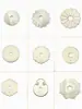 Juntas de Cobre Blanco Estilo Antiguo, Arandelas Planas, Bases de Manija de Forma Irregular, Herrajes de Cobre para Muebles Clásicos Vintage