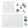 Molde de silicona para espejo con colgante de parche de gemas del tiempo, hecho a mano, para bricolaje, colección de tamaños de gotas de cristal
