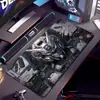 Mouse Pad Grande de Mecha Gundam com Sensação de Tecnologia para E-Sports, Estudo, Jogos e Uso em Dormitório, Tapete Antiderrapante e Espessado para Mesa de Computador