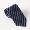 Kalen Versión Coreana Corbata de 7 cm Sin Nudo para Hombre de Negocios Profesional Formal Rayada con Cremallera