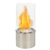 Chimenea de Alcohol de Fuego Real de Escritorio Estufa de Remolino Estufa de Hoguera Apariencia Interior y Exterior Decoración de Luz de Llama Calefacción de Sala de Estar