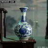Mini Vaso de Cerâmica Estilo Chinês Ornamento Sala de Estar Estudo Decoração Clássica para Casa Display Sala de Chá Arranjo de Flores Vaso Hidropônico