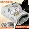 Capas para guidão de patinete elétrico: impermeáveis, à prova de chuva, espessados para aquecimento, de três rodas, resistentes ao frio, movidos a bateria, corta-vento de inverno, forrados com fleece e luvas corta-vento