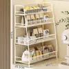 Prateleira de armazenamento para mesa de jantar e bancada, organizador multicamadas funcional para lanches, sachês de chá e copos
