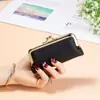 Bolso para Lipstick de Moda de Nicho Transfronterizo, Mini Billetera Compacta para Monedas, Bolso de Cosméticos, Billetera Clip de Cuero PU para Mujer, Moderna