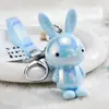 Boneca Criativa de Desenho Animado Coelho Grande Colorido Pingente de Mochila Acessórios de Acrílico Pequenos Ornamentos de Presente Acessórios de Chaveiro