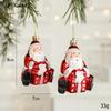 Nuevas decoraciones navideñas de plástico, pequeños colgantes, adornos de Papá Noel, suministros de diseño de ambiente en stock al por mayor