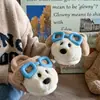 Pantuflas de algodón con marco de cachorro de dibujos animados para mujer, nuevo modelo otoño e invierno 2026, zapatillas de algodón cálidas de felpa antideslizantes de suela suave para hombre