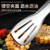 Nuevo clip para alimentos de acero inoxidable al por mayor clip para barbacoa coreana clip para barbacoa comercial clip para alimentos de silicona de tres líneas para cocina