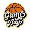 Patches de Tecido de Basquete com Tema Esportivo, Patches Decorativos Bordados em Computador com Borda Dourada, Acessórios para Roupas, Emblemas Termocolantes, em Estoque
