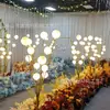 Decoración de Boda Árbol de Bolas de Felicidad de 11 Cabezas Luz Guía para Camino de Boda Adorno Luminoso de Hierro Galvanizado Accesorios de Arreglo de Boda Luz Decorativa