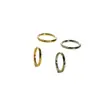 Estilo Popular Europeu e Americano F136 Titânio Formato de Diamante Simples Anel de Nariz para Casal, Argola de Orelha, Piercing de Lábio, Joia de Piercing Unissex, Peça Única