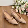 Zapatos de mujer estilo Chanel de punta fina, escotados y de tacón alto, nuevos 2026, zapatos Mary Jane franceses elegantes y versátiles con tacón grueso